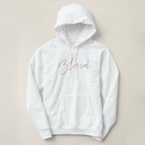 Blessed Handwritten Typography Hoodie