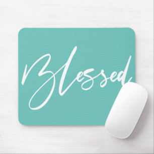 Blessed Handwritten Typography Mouse Pad