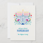 Blessed Hanukkah Flat Holiday Card<br><div class="desc">Send everyone a Hanukkah greeting with this charming, hand-drawn holiday card. (Image by pikisuperstar on Freepik). The card is easy to customize with your wording, font and font color. Not exactly what you're looking for? All our products can be custom designed to meet your needs at no extra charge. Simply...</div>