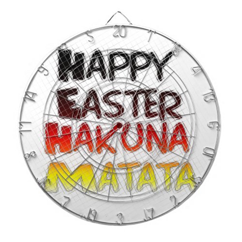 Blessed Happy Easter Hakuna Matata Holiday Season Dart Board