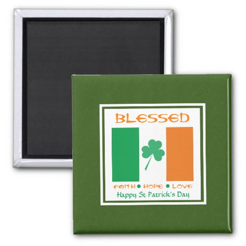 BLESSED Happy St Patricks Day Magnet