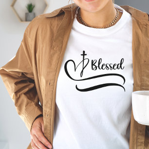 Blessed Heart and Cross T-Shirt
