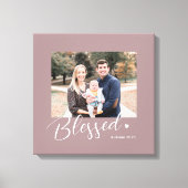  Blessed Heart Editable Color Wrapped Canvas (Front)
