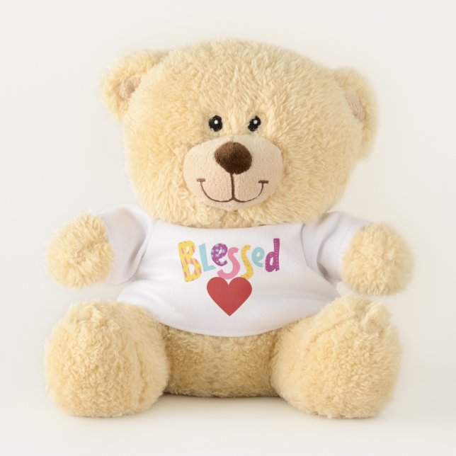 Blessed Heart Teddy Bear  (Front)