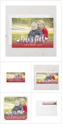 Blessed Holiday Photo Card Collection