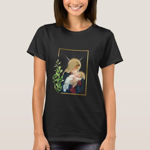 Blessed Holy Virgin Mary With Child T_Shirt
