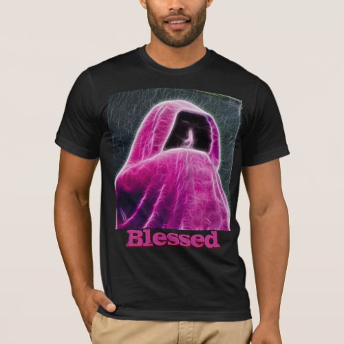 Blessed Hot Pink Hooded Reaper T_Shirt