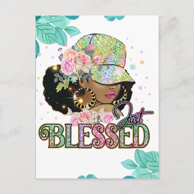 Blessed, if God be for us who can be against us.   Holiday Postcard (Front)