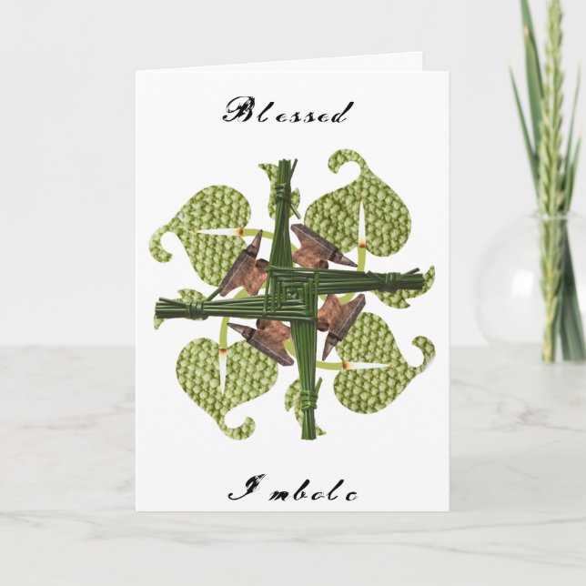 Blessed Imbolc Card (Front)