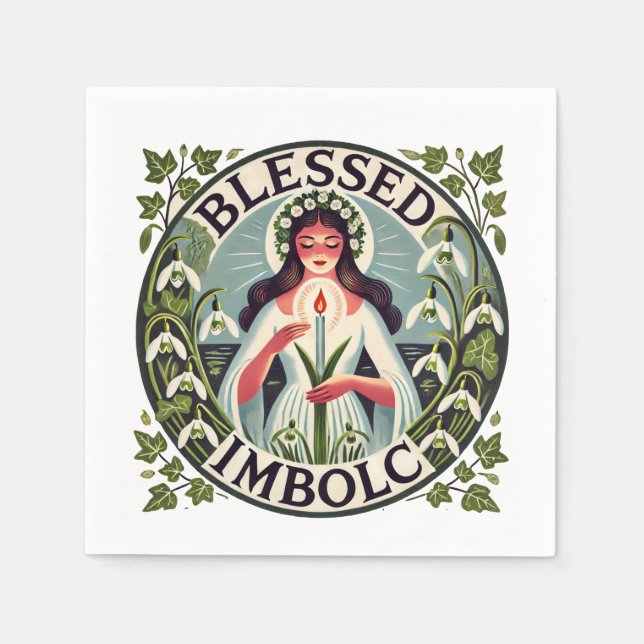 Blessed Imbolc                                     Napkins (Front)