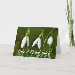 Blessed Imbolc Pagan Wiccan Holiday Sabbat Blank Card