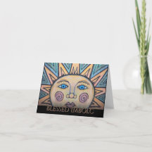 Blessed Imbolc Peace Card