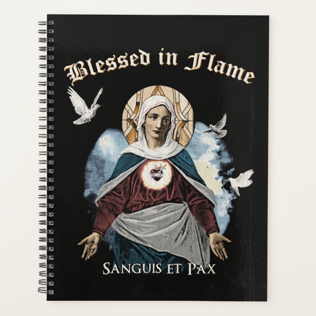 Blessed in Flame - Gothic Design Planner (Front)