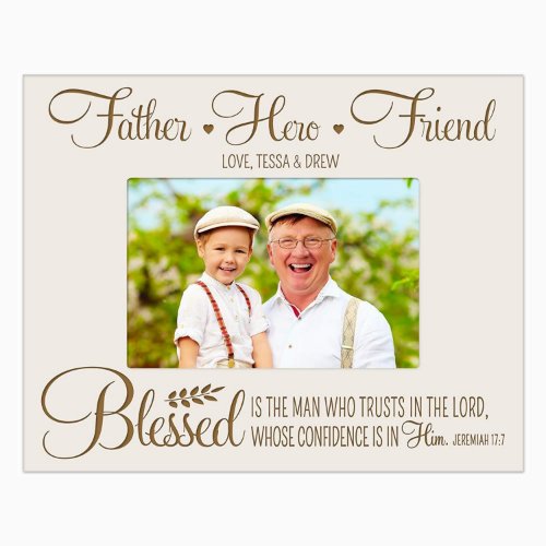 Blessed Is 4x6 Light Faux Barnwood Picture Frame