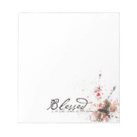Blessed is he notepad