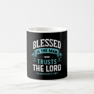 Blessed is the Man Stainless Steel Travel Mug with Handle - Psalm 84:5