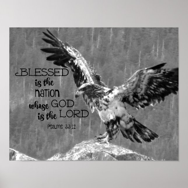 Blessed is the nation whose God is the Lord Poster (Front)