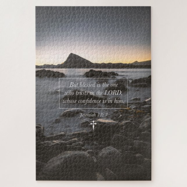 Blessed Is The One Who Trusts In The LORD Faith Jigsaw Puzzle (Vertical)