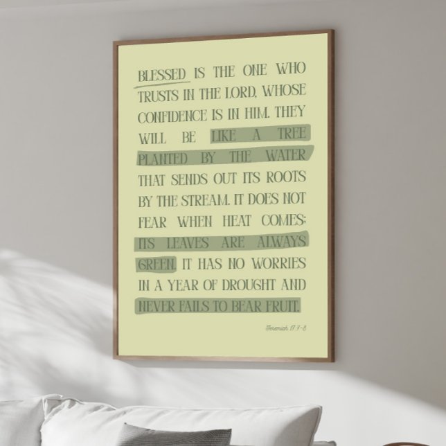 Blessed is the One Who Trusts in the Lord Poster (Creator Uploaded)