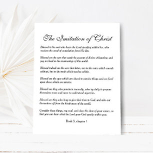 Blessed is the soul who hear the Lord Postcard