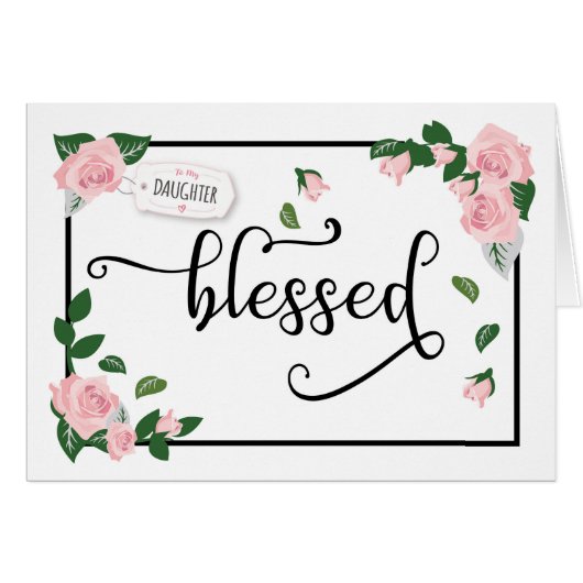 Blessed: It's What I Am Because of You Cards (Front Horizontal)