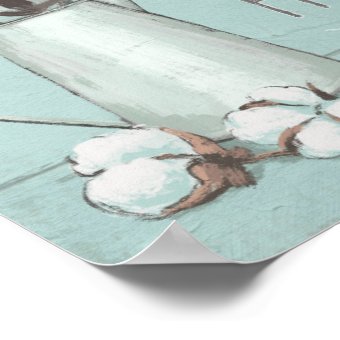 Blessed IV Mint | Lets Stay Home Poster | Zazzle