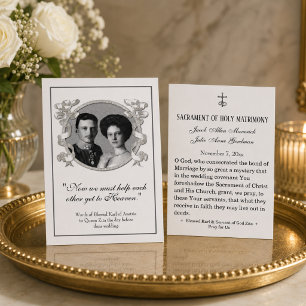 Blessed Karl & Zita Wedding Holy Card