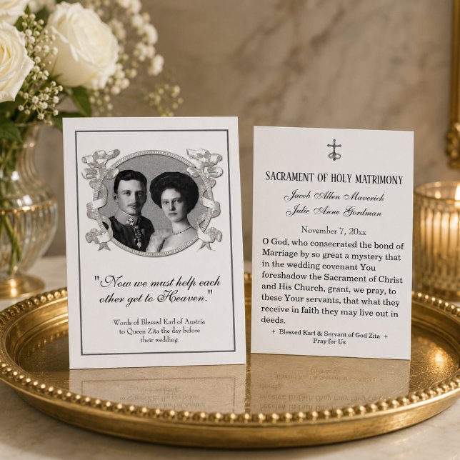 Blessed Karl & Zita Wedding Holy Card (Creator Uploaded)