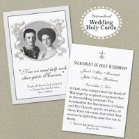Blessed Karl & Zita Wedding Holy Card