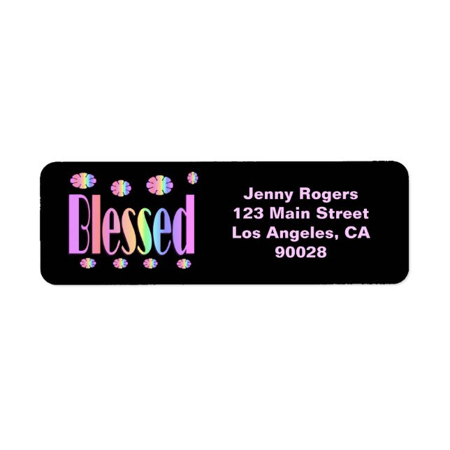 Blessed Label (Front)