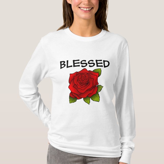 BLESSED LADIES FLOWER T-SHIRTS (Front)