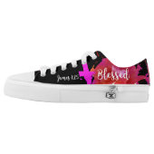 + "Blessed" LT Women's Printed Shoes (Left Shoe Outside)