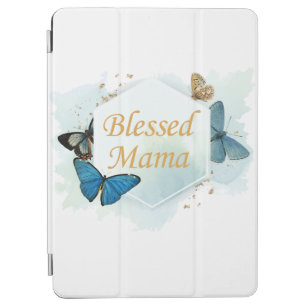 Blessed Mama: Colorful Watercolor Butterfly Proud  iPad Air Cover