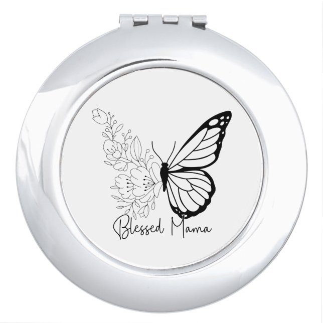 Blessed Mama Compact Mirror (Front)