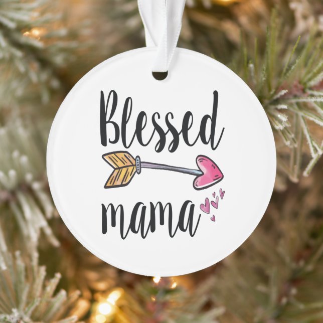 Blessed Mama Gift for Mom Ornament (Tree)