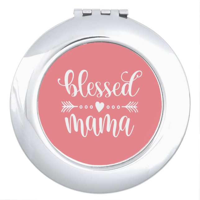Blessed Mama Mother's Day Quote | Mirror (Front)