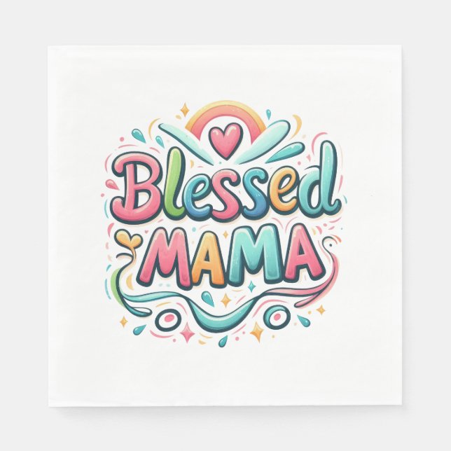 Blessed Mama Napkins (Front)