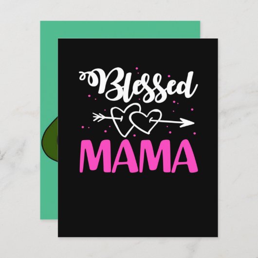 Blessed Mama Proud Mother | Cute Gift (Front/Back)
