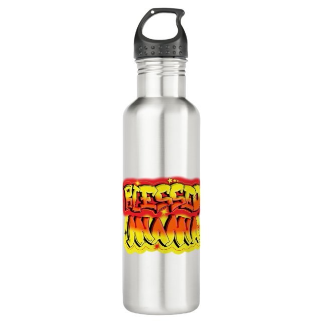 Blessed Mama Stainless Steel Water Bottle (Front)