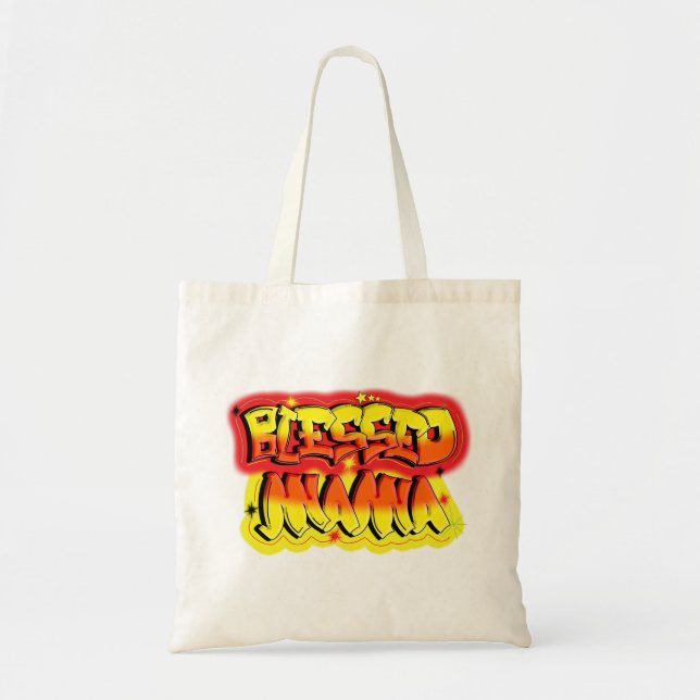 Blessed Mama Tote Bag (Front)