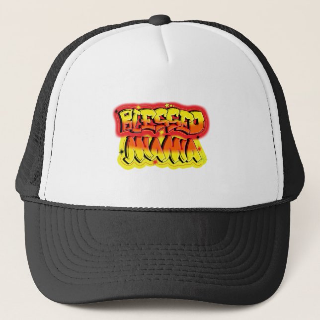Blessed Mama Trucker Hat (Front)