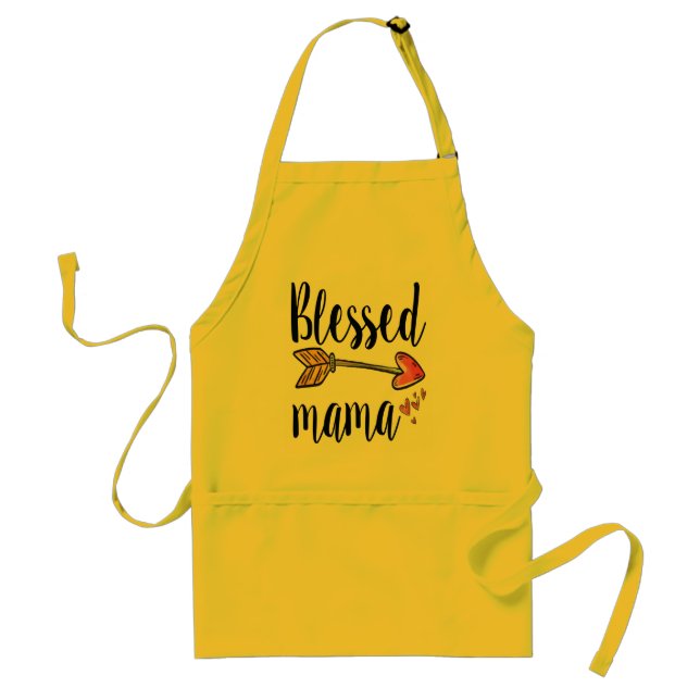 Blessed Mama with Arrow Adult Apron (Front)