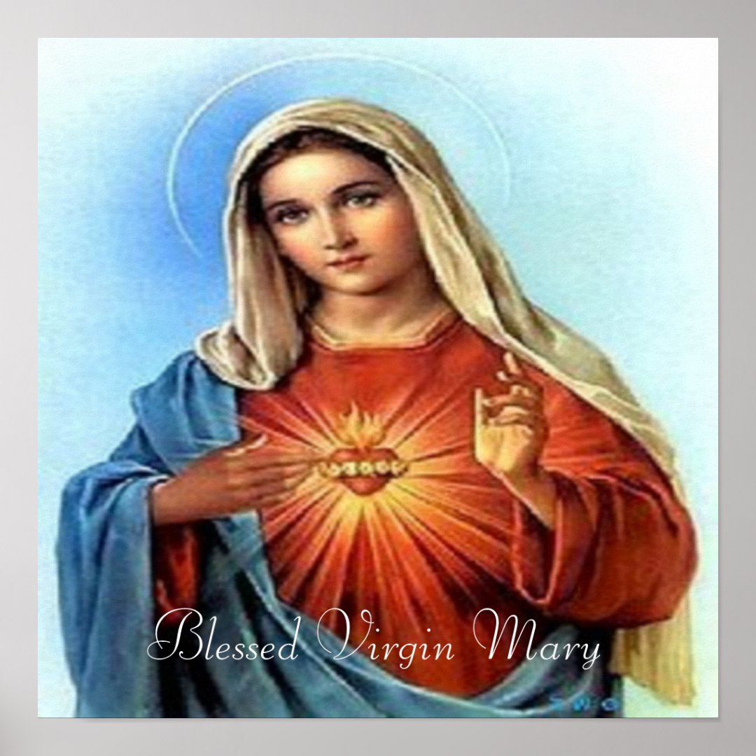 Blessed Mary Print | Zazzle