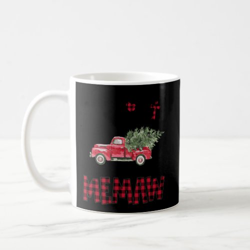 Blessed Memaw Red_Plaid Christmas Coffee Mug