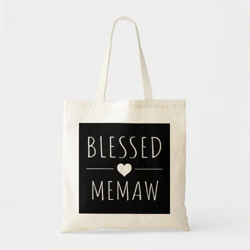 Blessed Memaw Shirt Mothers Day Gifts  Tote Bag
