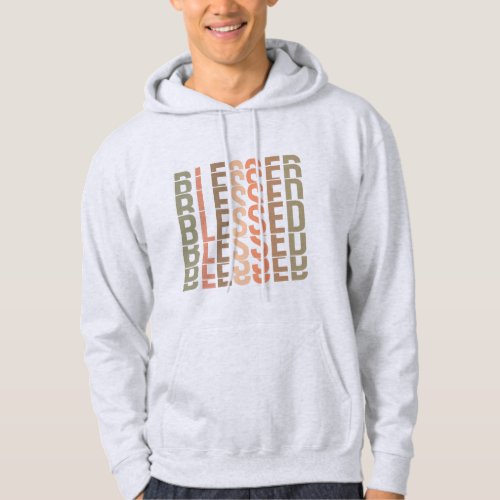 Blessed Mens Basic Hooded Sweatshirt