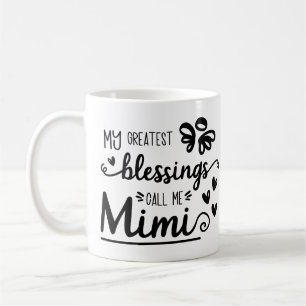 Blessed Mimi - Best Grandma - Add Photo - Cute Coffee Mug