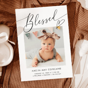 Zazzle orders birth announcement