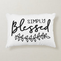 Blessed Modern Farmhouse Black White Personalized