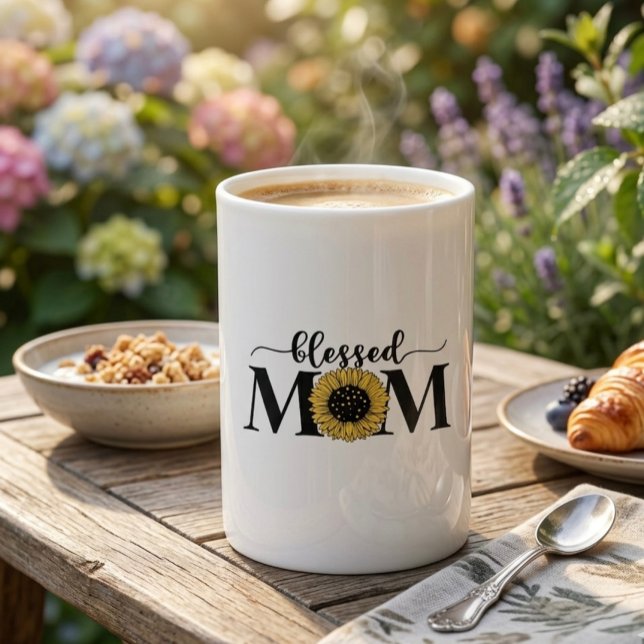 Blessed Mom  Bone China Mug (Creator Uploaded)